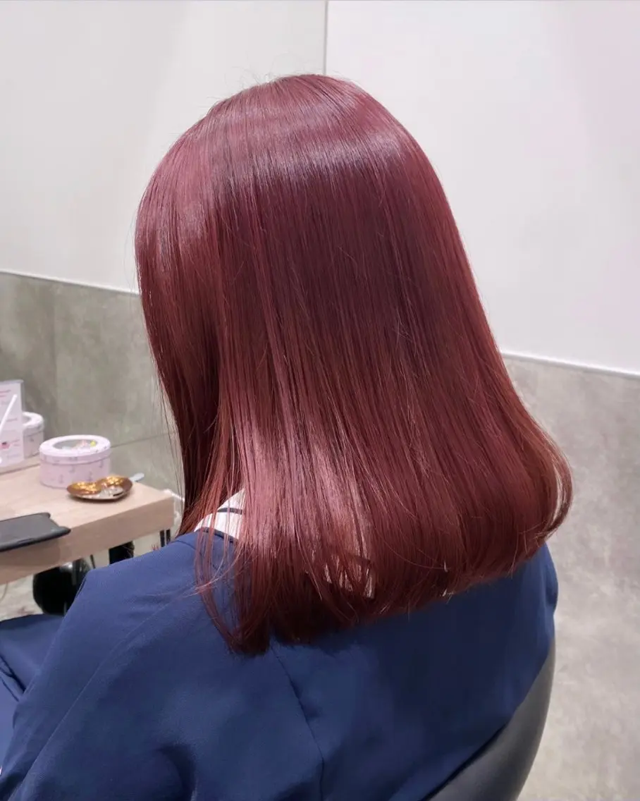 セミロング カラー 💗ガーリーヘア🎀 saki💗のヘアスタイル
