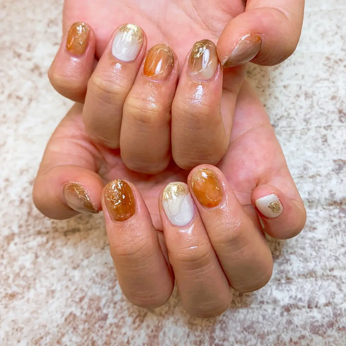 ネイル ハンドネイル ⭐︎休業中の練習⭐︎ JNA認定講師髙橋のネイルデザイン