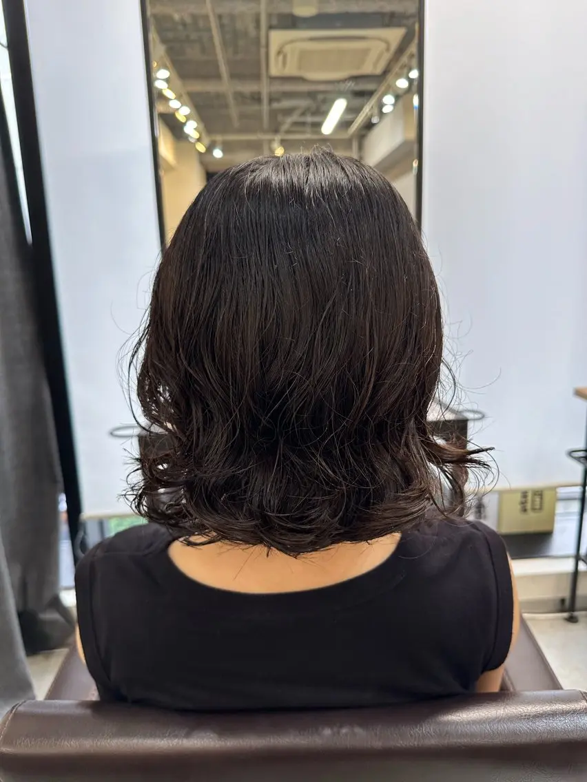 ミディアム カラー パーマ カット パーマ トリートメント 平日オススメ✨ コスパ&タイパ✨山下のヘアスタイル
