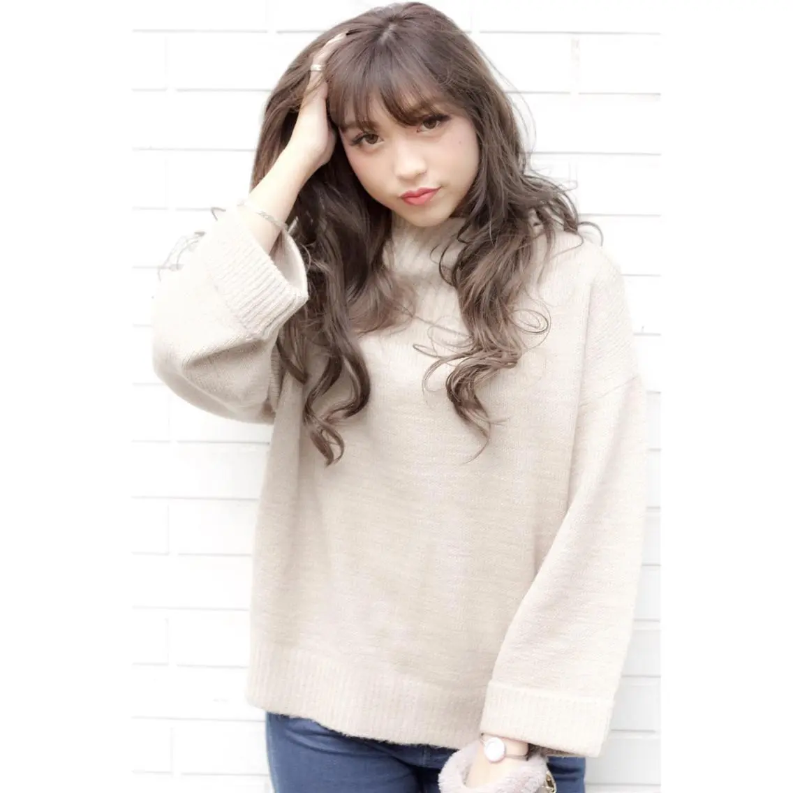 ロング EIGHT plum TOKIOリミテッドのヘアスタイル