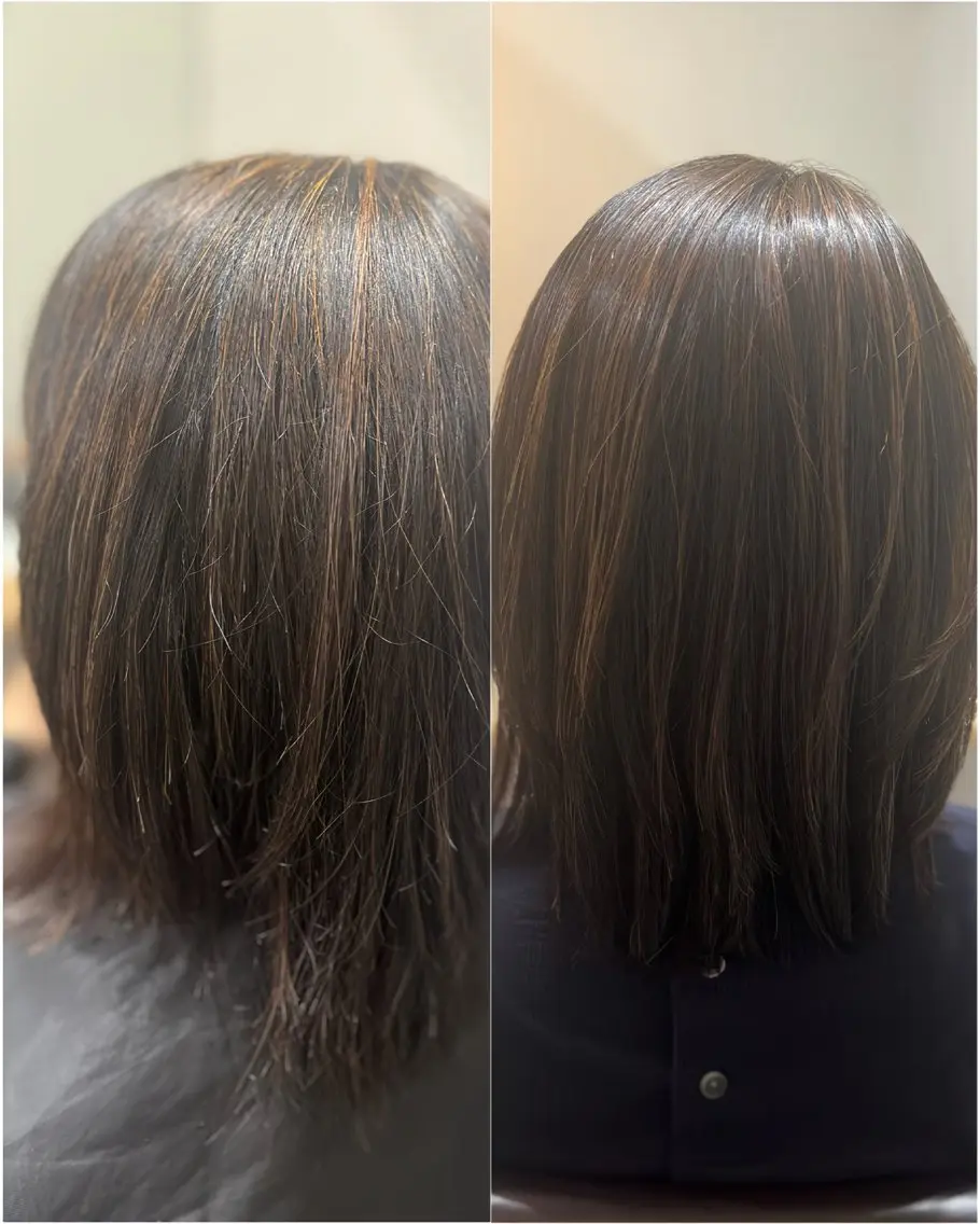 ミディアム カラー パーマ ハイライトカラー ハイライト 縮毛矯正 カット ヘアカラー 縮毛矯正 トリートメント 小野 ふみこのヘアスタイル