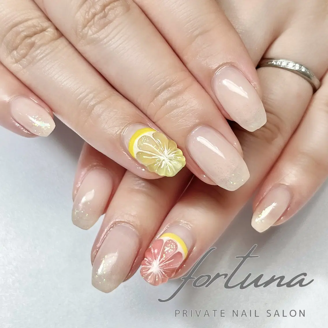 ネイル ぷっくりネイル 夏ネイル fortuna 武藤裕美のネイルデザイン
