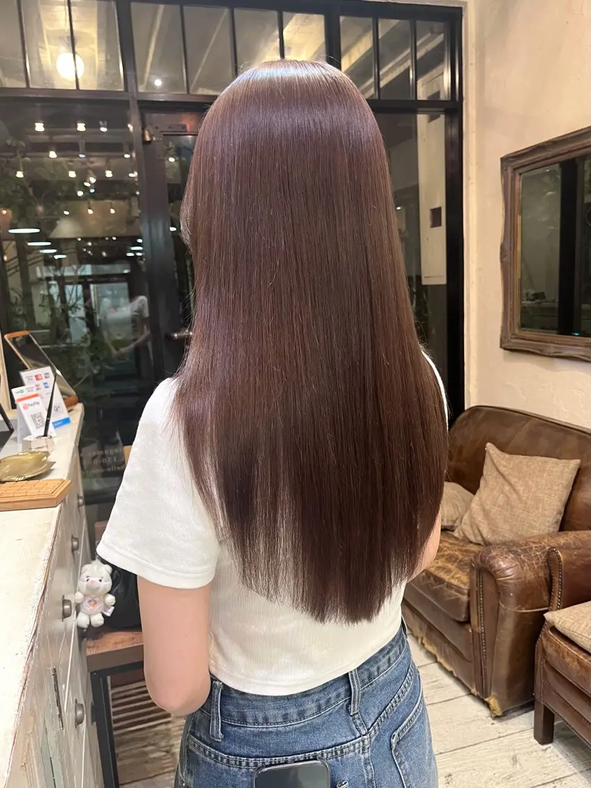 ロング ヘアカラー カラーモデル✨/ 蛍🧸のヘアスタイル