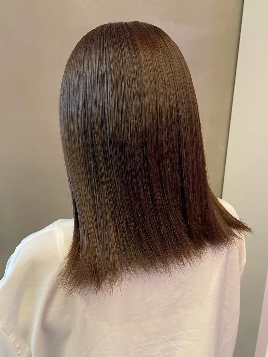 セミロング カラー 井上 夢路のヘアスタイル