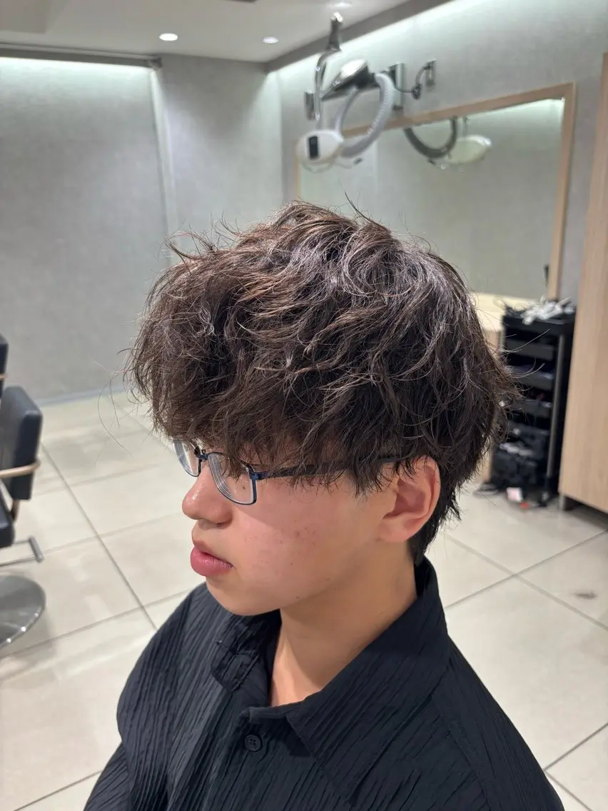 ショート パーマ メンズ カット 縮毛矯正 💠メンズ縮毛矯正 /パーマ💠林慶太のヘアスタイル
