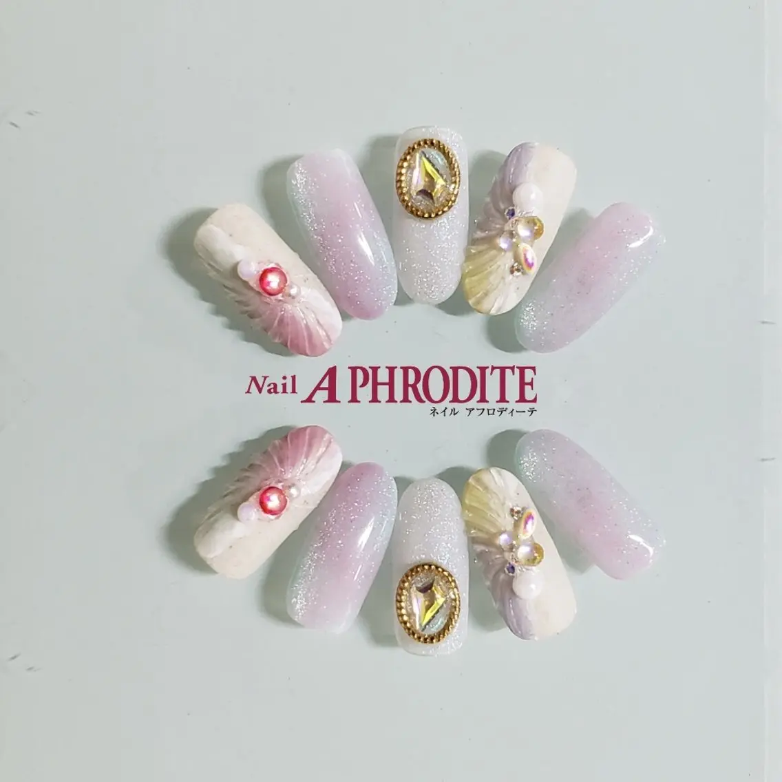 ネイル ジェルネイル ニュアンスネイル スカルプネイル ソフトジェル ネイルチップ Nail Aphroditeのネイルデザイン