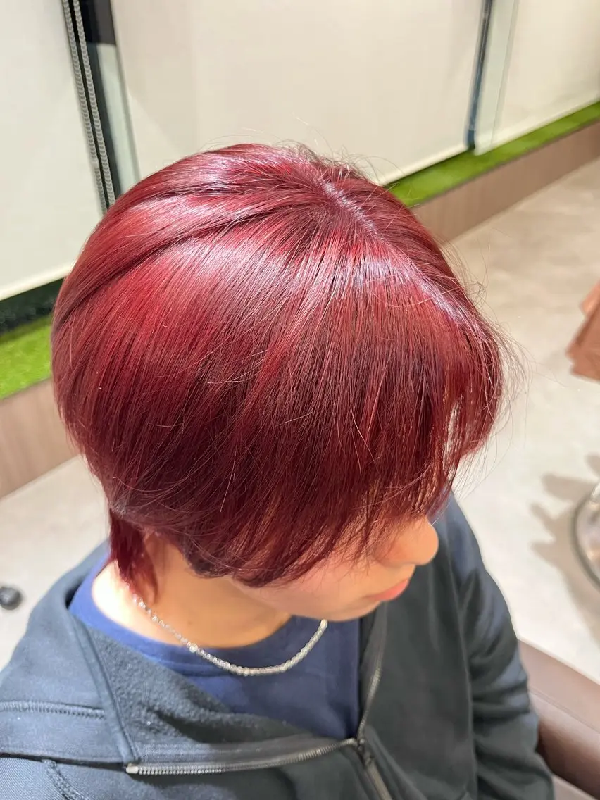 カラー メンズ 髪質改善 小松 陸璃のヘアスタイル