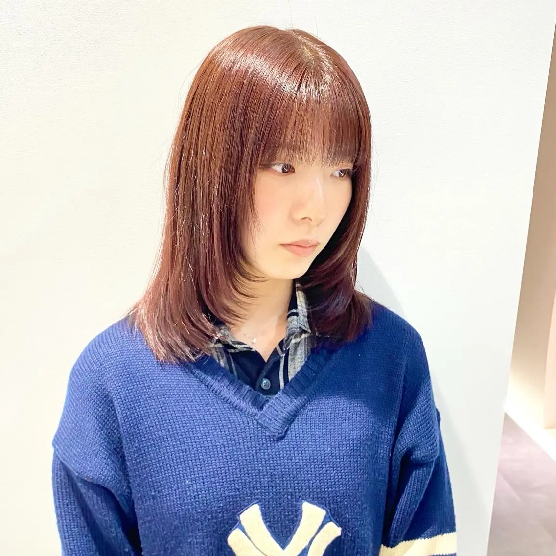 ミディアム カラー カット ヘアカラー トリートメント 絹髪質感TR💫 レイヤーカット/熊澤のヘアスタイル