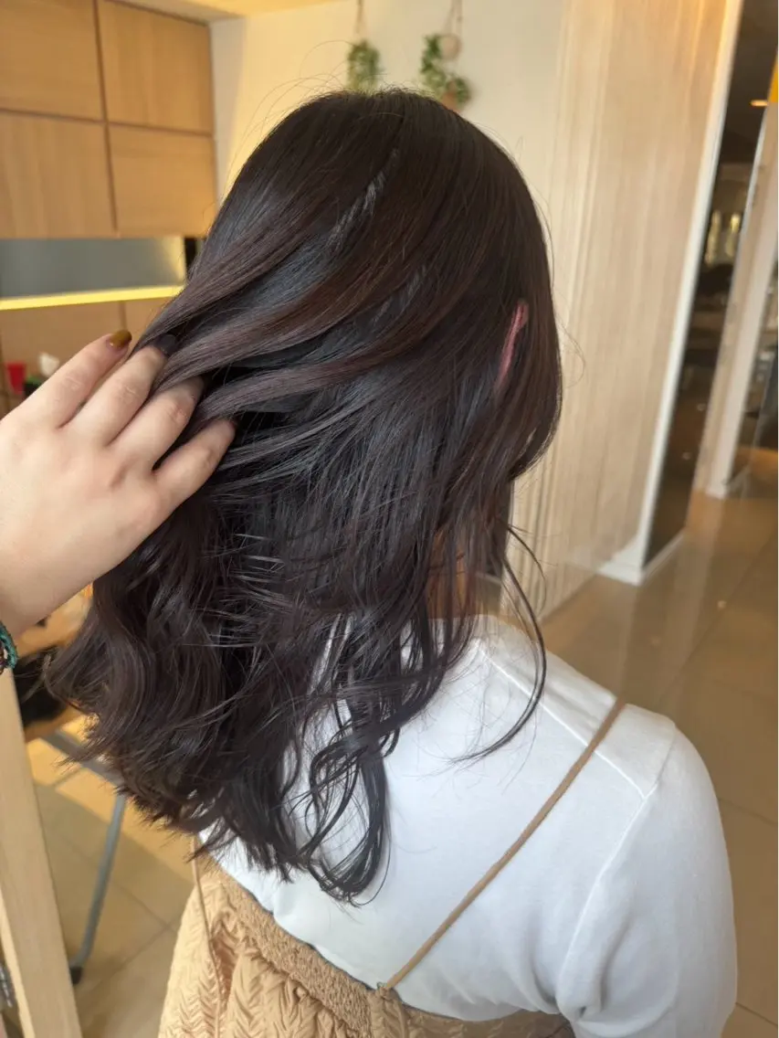 セミロング カラー 【RYOKA】透明感 カラー/艶カラー🫧のヘアスタイル