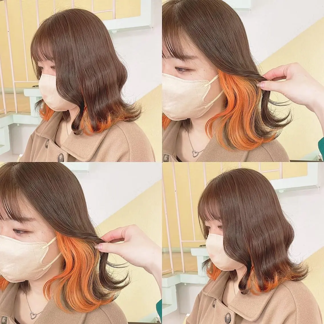 カラー ヘアカラー トリートメント 渋谷:インナーカラー ／🍒エリカ🍒のヘアスタイル