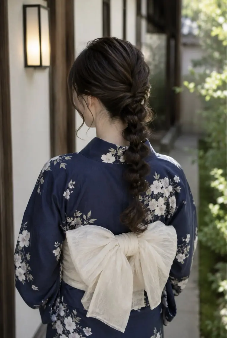 ロング 浴衣 ヘアセット muu.表参道 スタッフのネイルデザイン