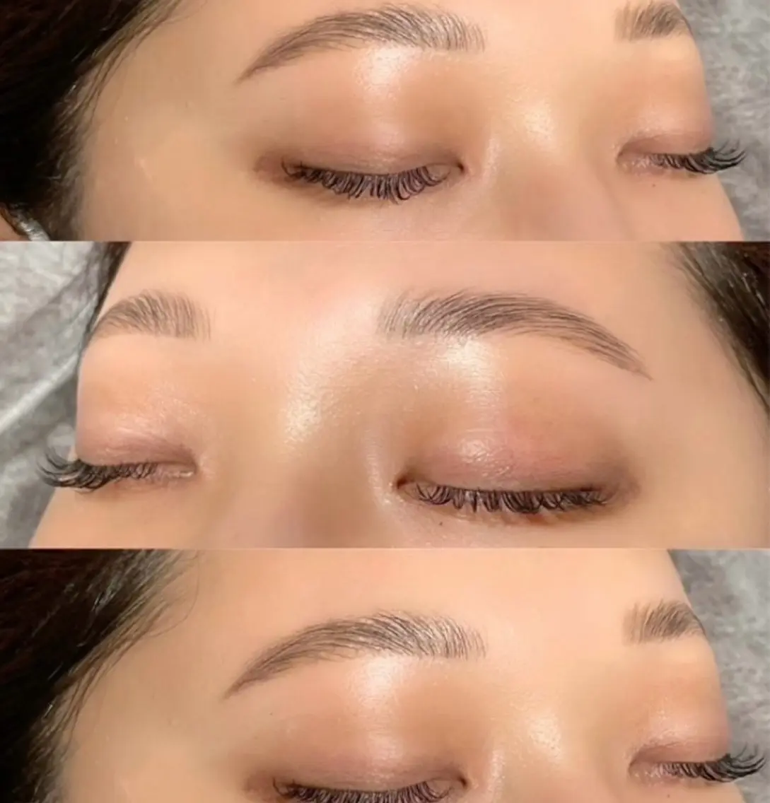 🩵アイブロウWAX脱毛🩵女性も男性も🙆🏼‍♀️朝を楽に🌱10分前にご来店くだい🫧マツパと同時も可能です👀の写真