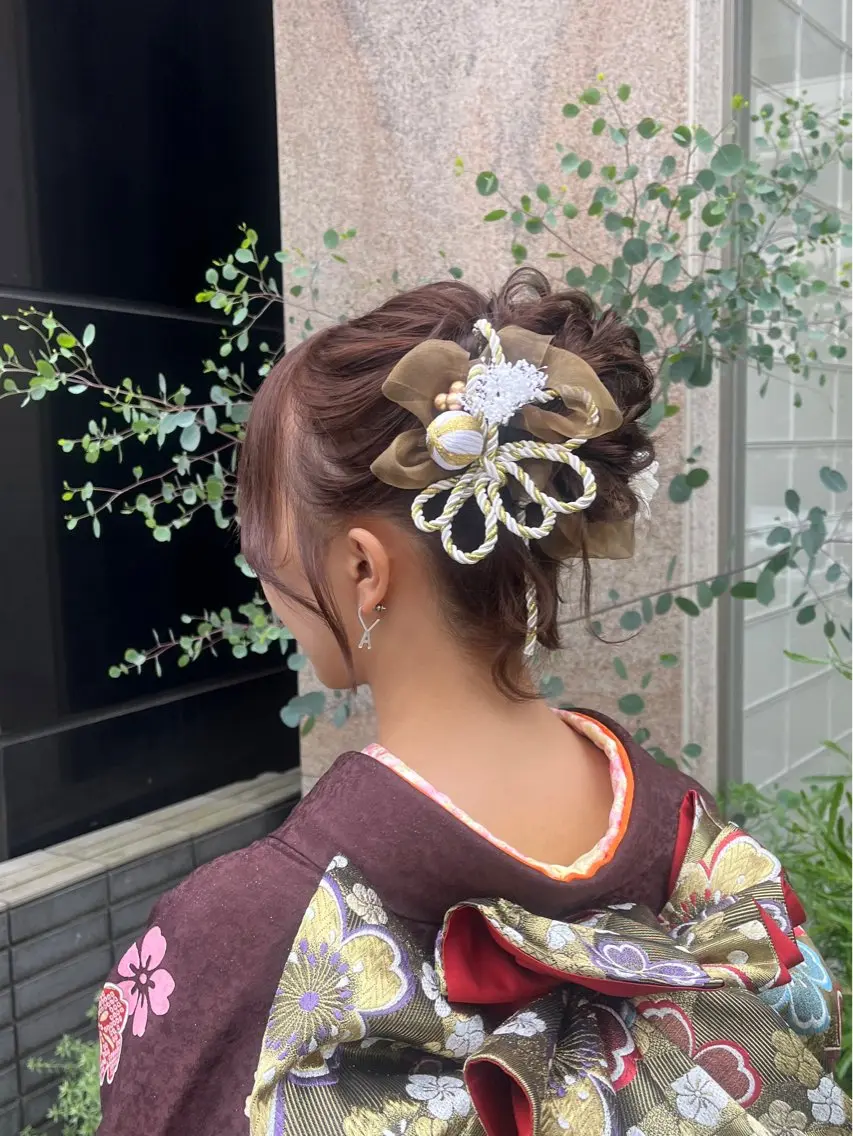 ヘアアレンジ 成人式 垢抜けヘアメイク🫧 JURI🪽のヘアスタイル