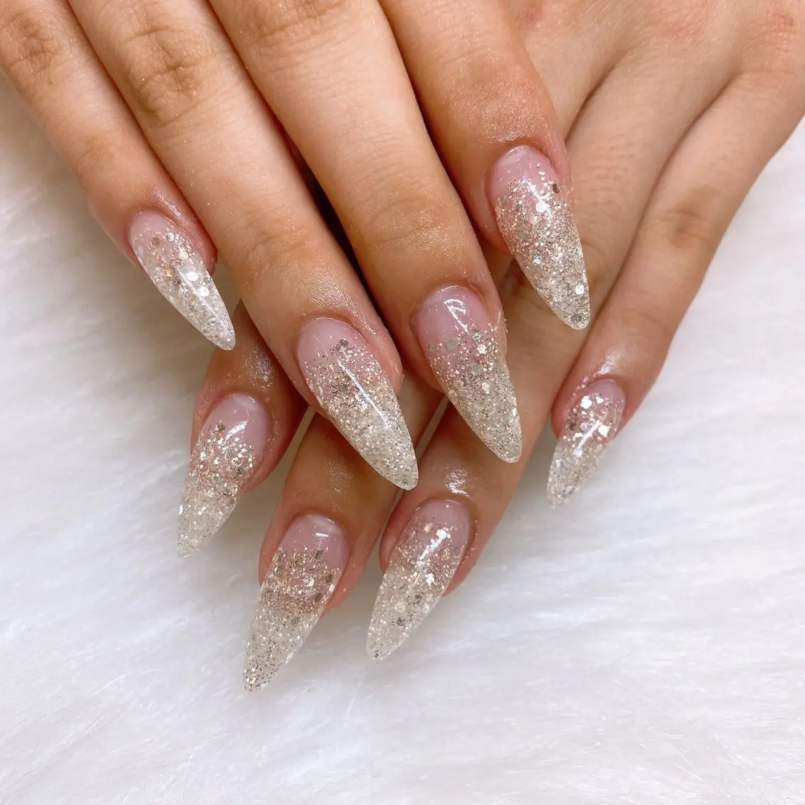 スカルプ長さだし10本💎ワンカラーorラメグラデーションの写真