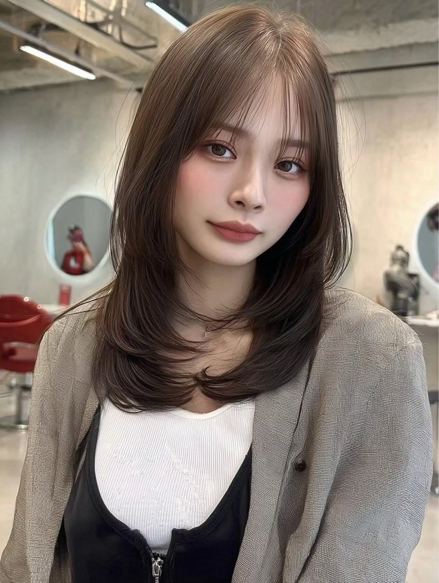 セミロング カット ヘアカラー 透明感/似合わせ/ 村田七夕のヘアスタイル