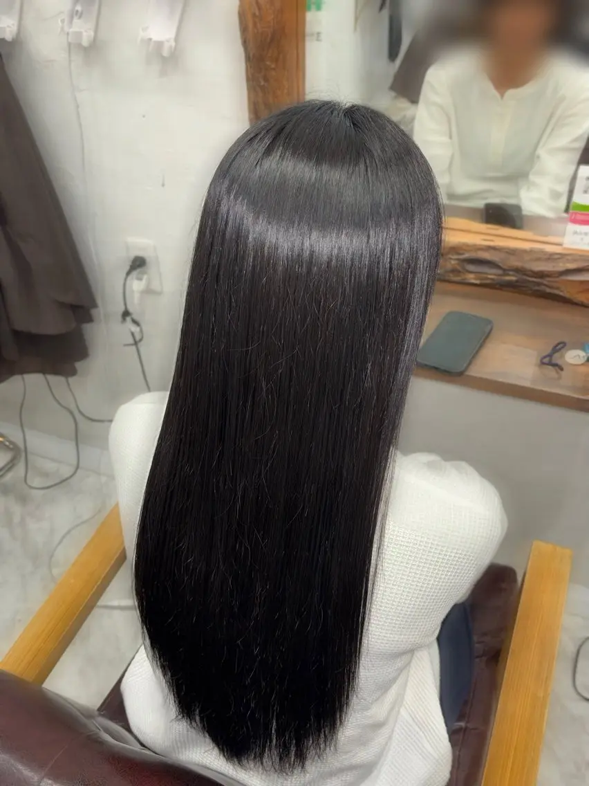 縮毛矯正 森元 優衣のヘアスタイル