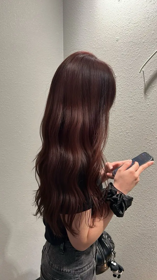 ロング ヘアカラー カラー/ダブルカラー グレイカラー椿こはなのヘアスタイル