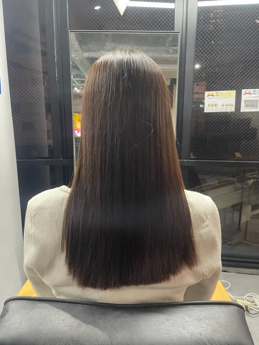 ロング 縮毛矯正 韓国特化 なおきのヘアスタイル