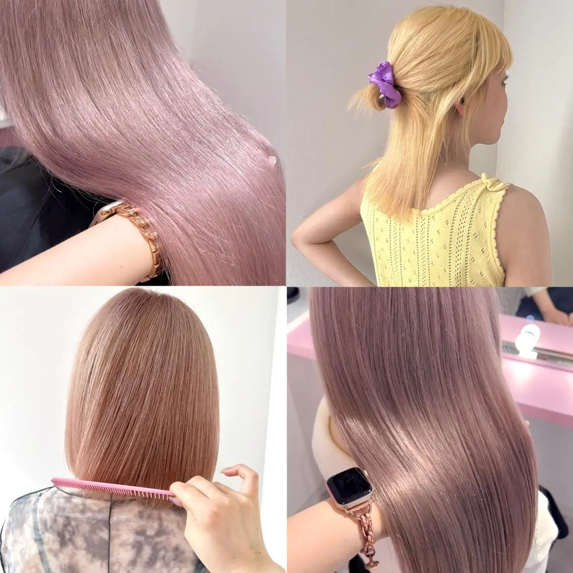 ロング ヘアカラー トリートメント ナナ♡レイヤーカット ♡似合わせカラーのヘアスタイル