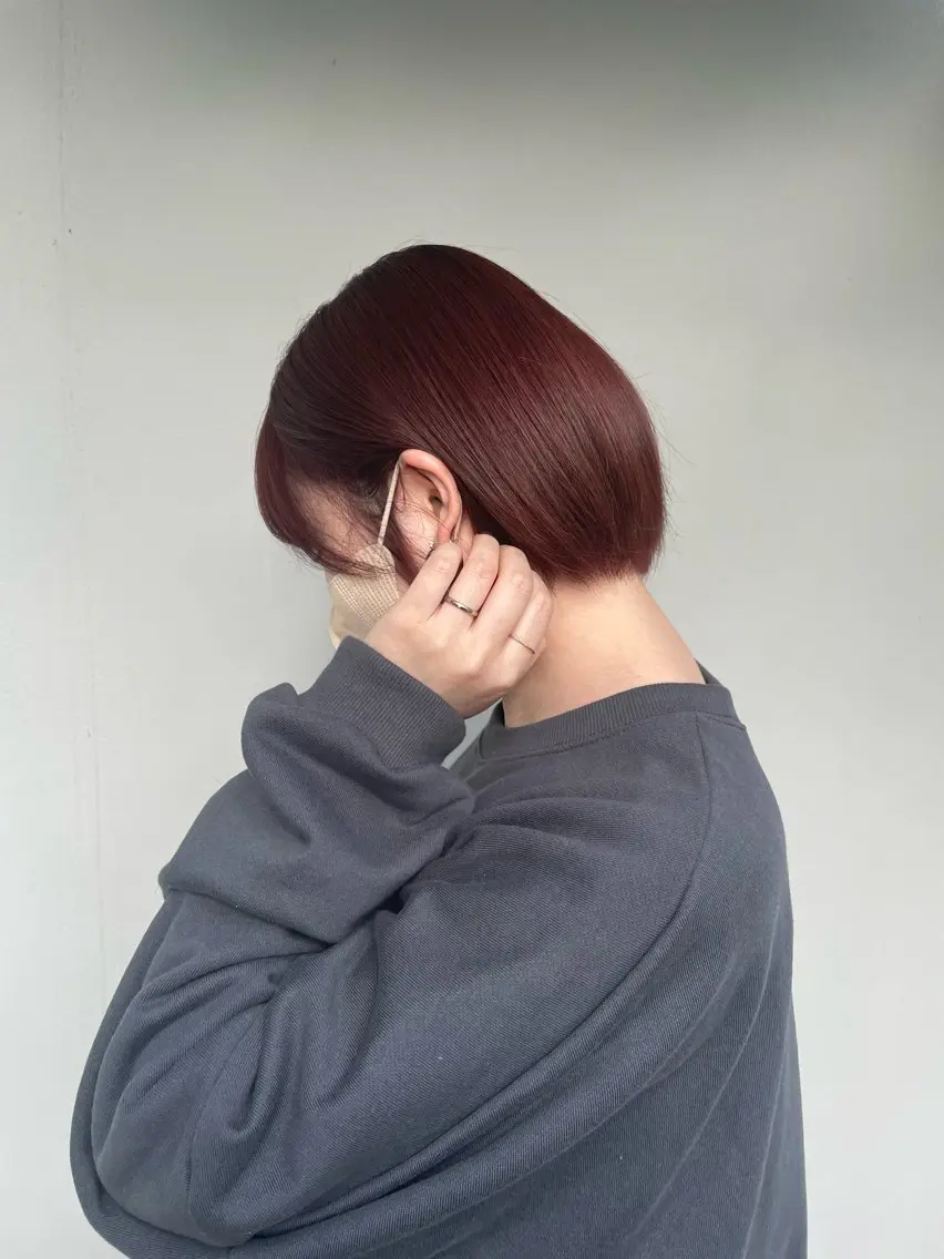 ショート カラー ブラウンカラー レイヤーカット🎀 kanaのヘアスタイル