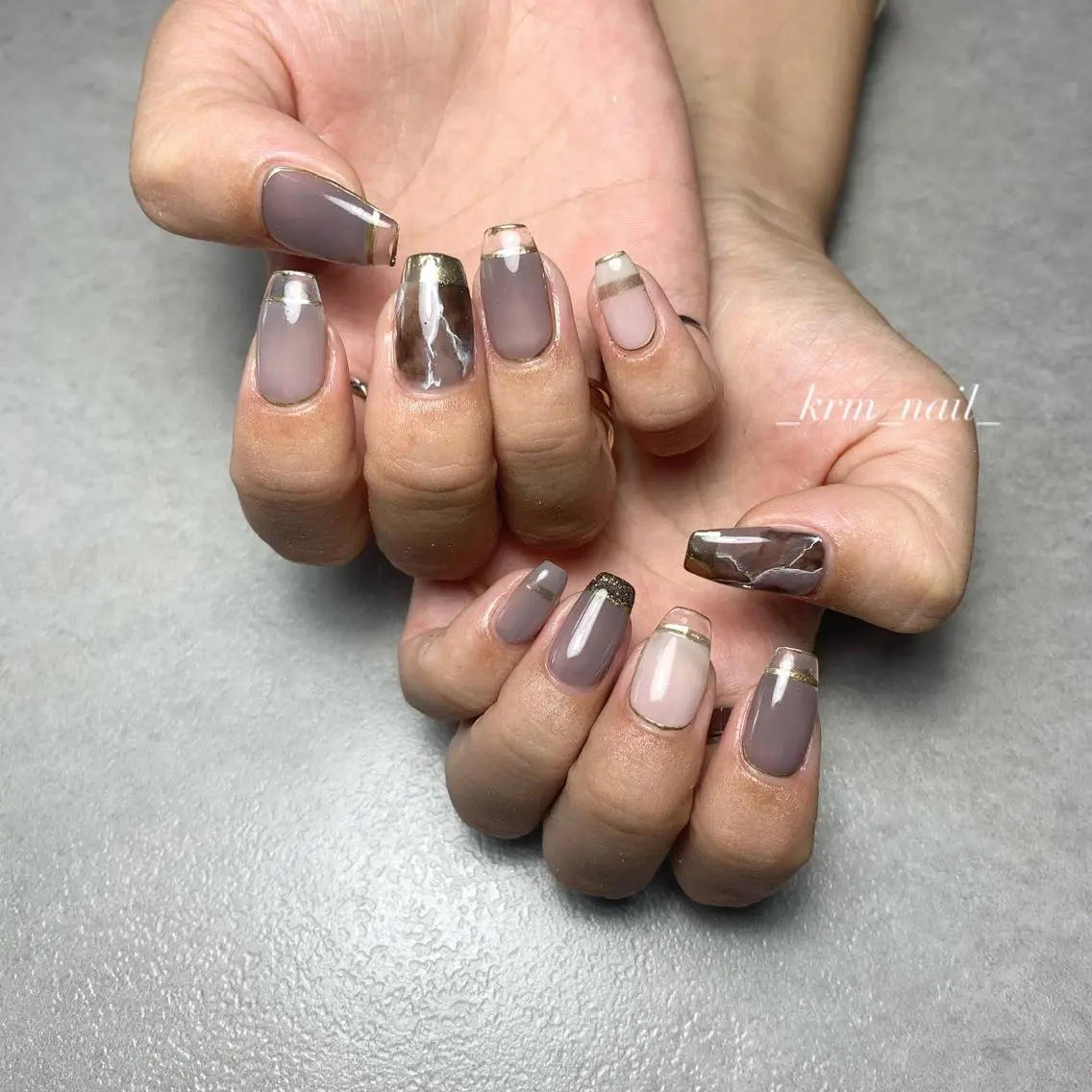 ネイル クリアネイル フレンチネイル Nail salon esterellaのネイルデザイン