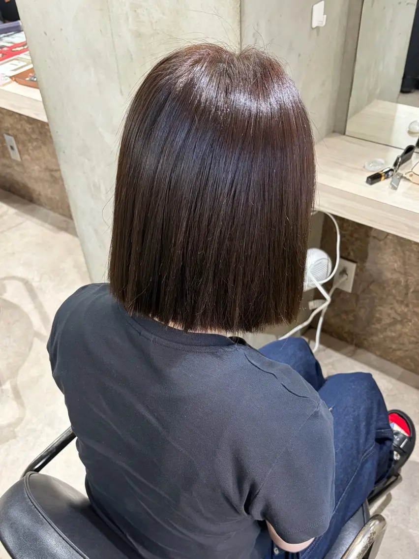 ショート トリートメント 暗髪特化🖤 Yuha ୨୧⟡.·のヘアスタイル