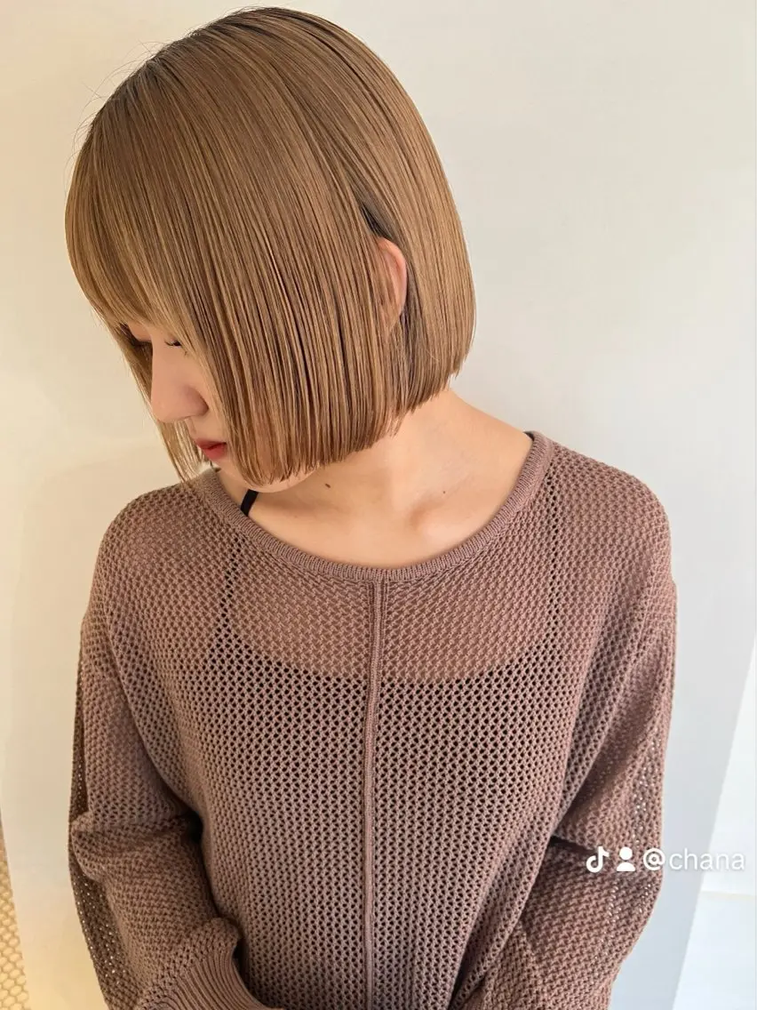 ミディアム カラー カット ヘアカラー トリートメント 表参道🌿赤み消し カラー/チナツのヘアスタイル