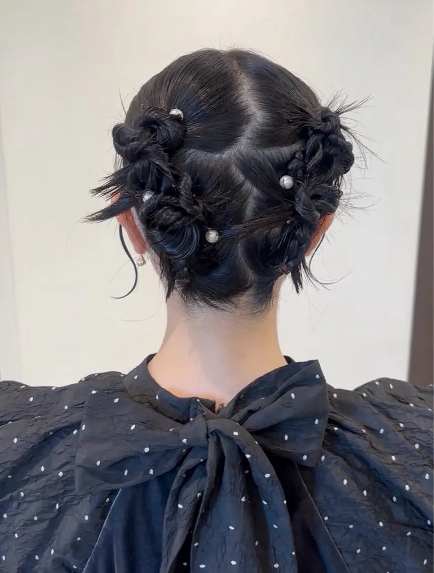 ヘアアレンジ ヘアセット 𝐚𝐲𝐚𝐧𝐞 透明感カラー/淡めのヘアスタイル