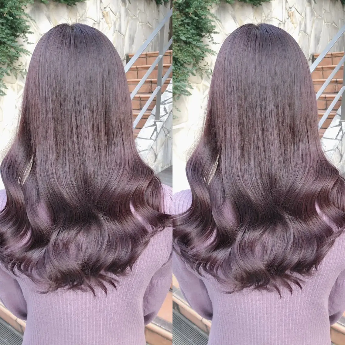 ロング カラー ブラウンカラー 透明感カラー ピンクカラー ピンクブラウン ヘアカラー トリートメント ヘアセット ブリーチ無しダブル カラー🦕まどかのヘアスタイル