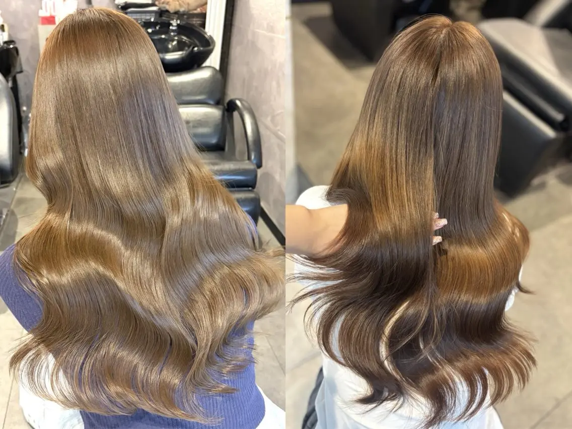 セミロング ヘアカラー トリートメント 🫧神田桃歌🫧🦋 モデル様募集中🦋のヘアスタイル