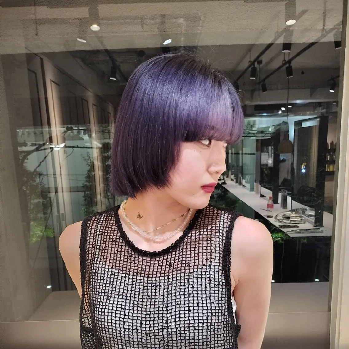 カラー ショート バイオレットカラー 🔅モデル様募集中 🔅にしやまゆいのヘアスタイル