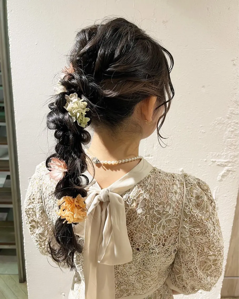 ヘアアレンジ ヘアセット サソウ ユリエ🥥のヘアスタイル