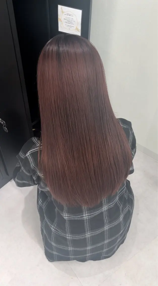 ロング 縮毛矯正 トリートメント 竹内 蓮のヘアスタイル