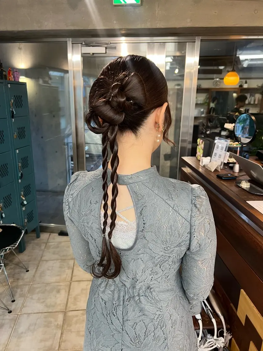 ロング ヘアセット 土田かほ/本日🈳 ヘアセットのヘアスタイル