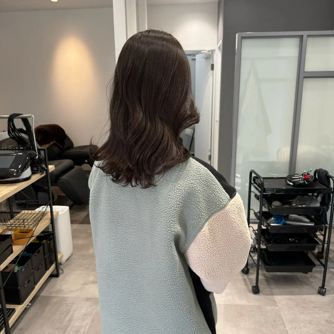 ミディアム カラー ヘアカラー 中井亜未/ 姫路ボブのヘアスタイル