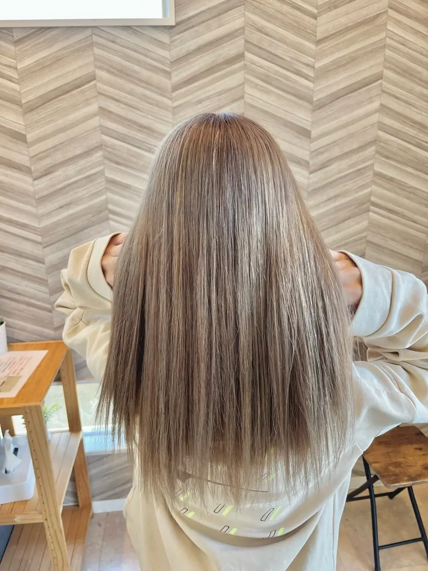 ロング カット ヘアカラー トリートメント 渡邉 三香子のヘアスタイル