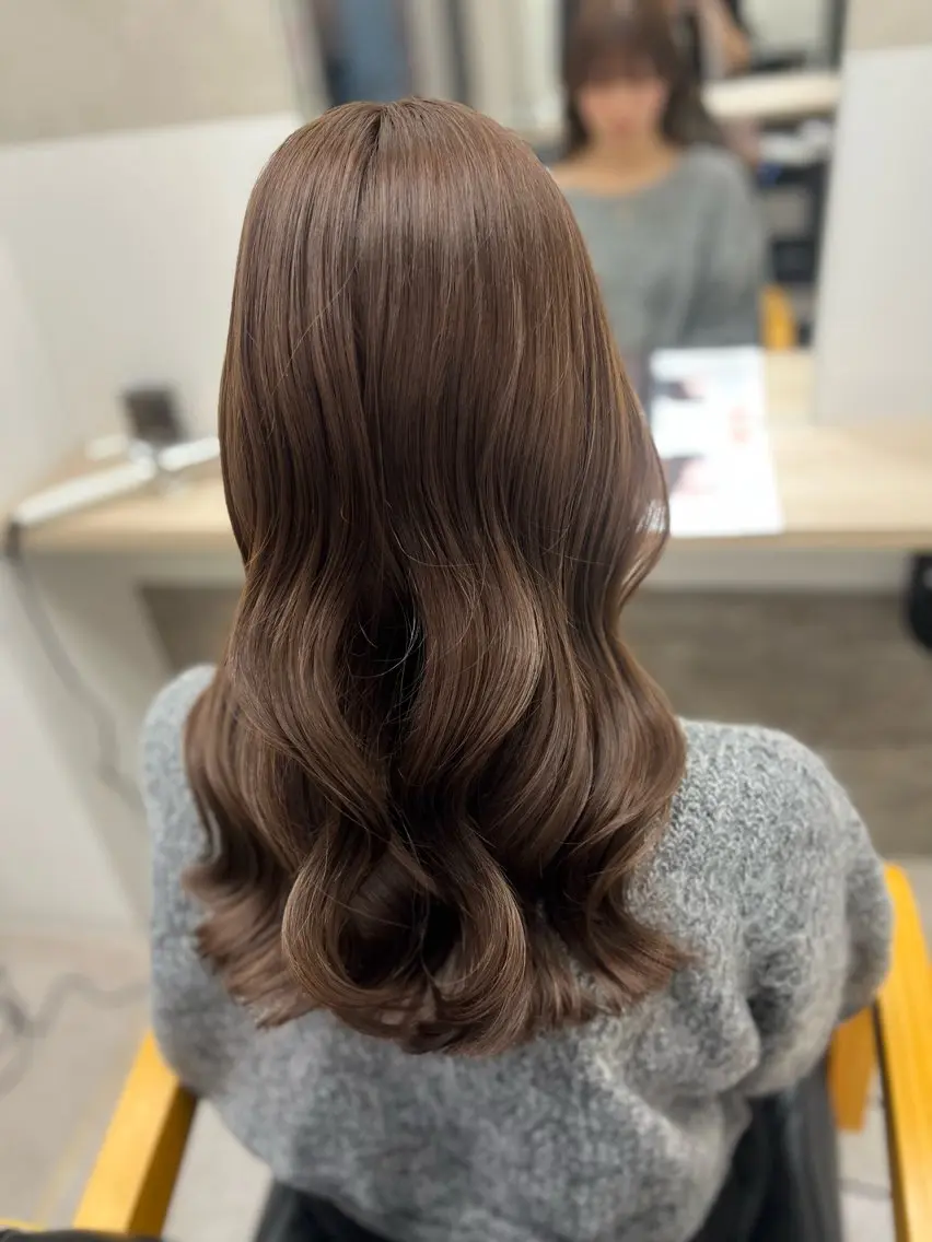 セミロング カット ヘアカラー トリートメント maya🇰🇷韓国 レイヤー/顔まわりのヘアスタイル