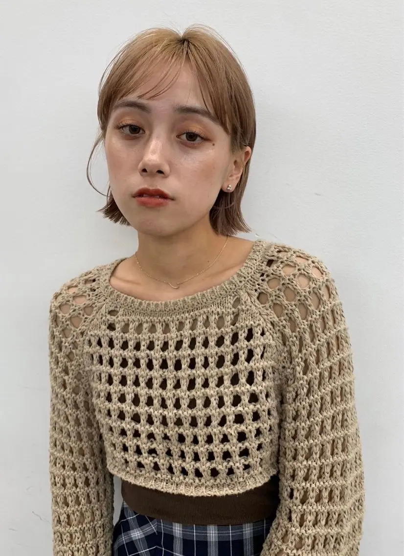 ショート カラー ヘアカラー 夢 菜のヘアスタイル