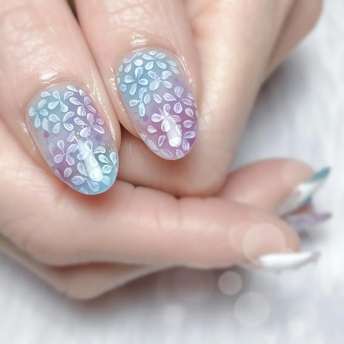 ネイル Healing nail 杢のネイルデザイン