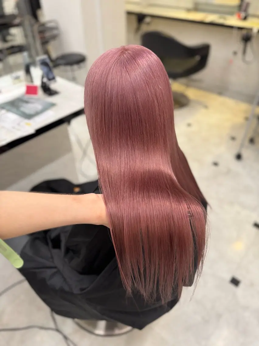 ロング ヘアカラー ♥️韓国風透明感 暖色misa♥️のヘアスタイル