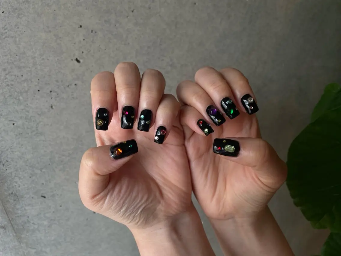ネイル シンプルネイル ストーンネイル ハンドネイル magicnail norikoのネイルデザイン