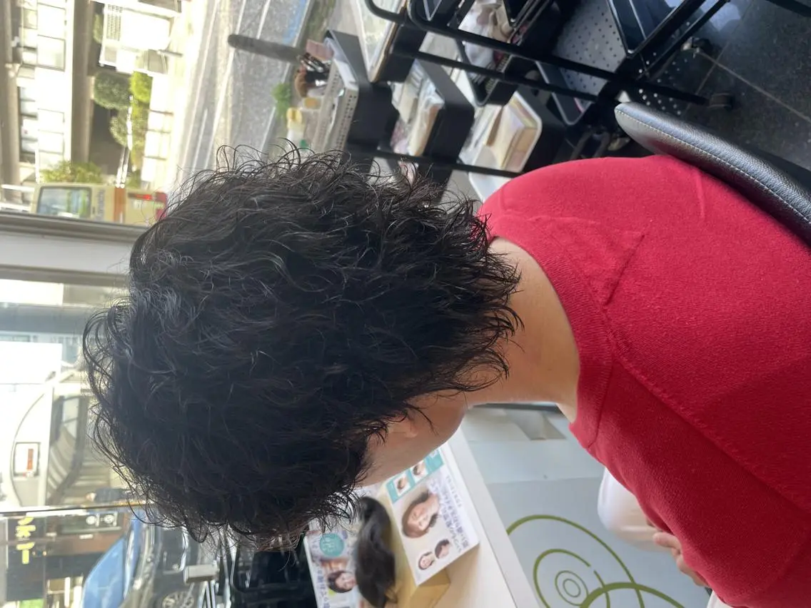 パーマ ショート メンズ カット パーマ 💇🏻‍♂️パーマ ニキ✨本田龍斗のヘアスタイル