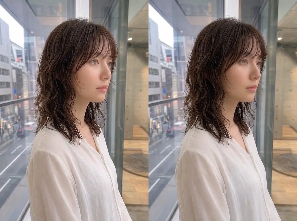 セミロング パーマ カット パーマ ✨銀座デザインパーマ 大野✨のヘアスタイル