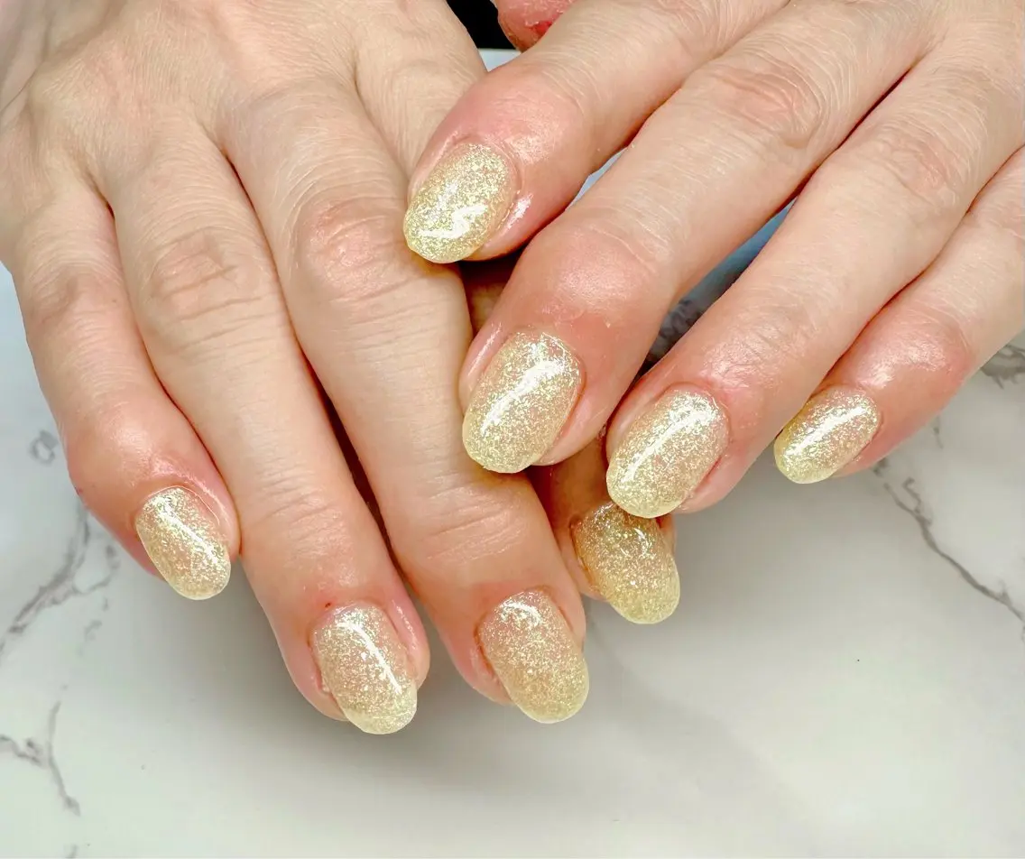 ネイル フレンチネイル ラメ(グリッター) マグネットネイル ニュアンスネイル ワンカラーネイル Mai’s nailのネイルデザイン