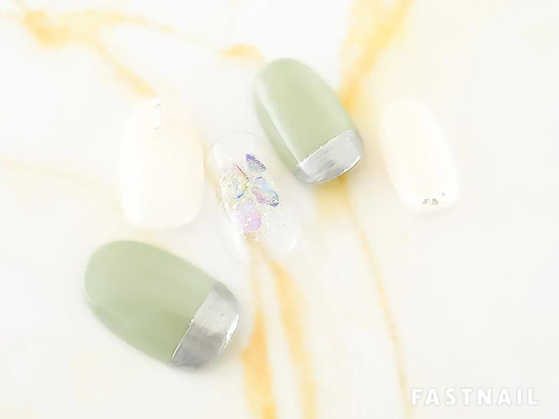 ネイル ジェルネイル オフィスネイル シンプルネイル 春ネイル 夏ネイル FASTNAIL LOCO 昭島店のネイルデザイン