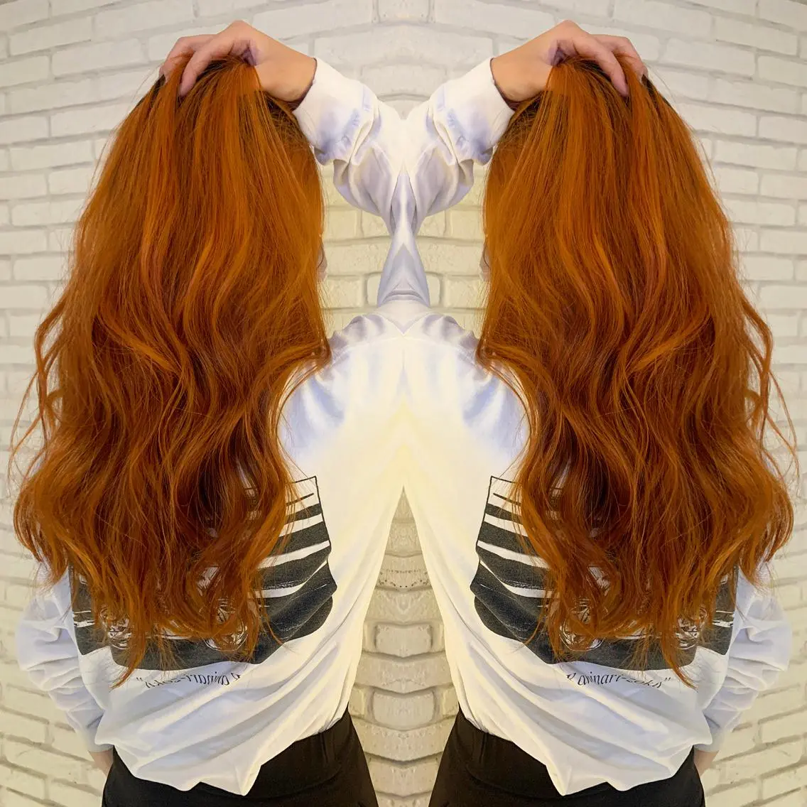 ロング レイヤーカット ヘアカラー 大泉 美久のヘアスタイル