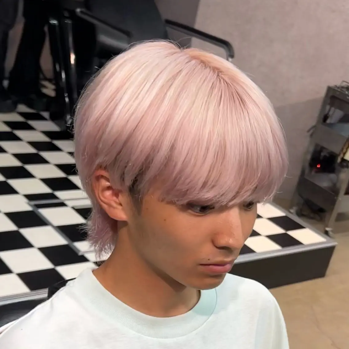 ミディアム カラー メンズ 中西 豊閃のヘアスタイル