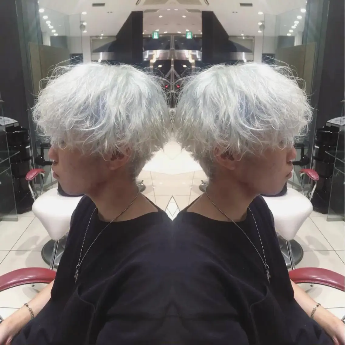 ショート カラー ヘアアレンジ メンズ メンズブリーチ ブリーチ 🇺🇸海外ヘア 🇰🇷MASANOのヘアスタイル