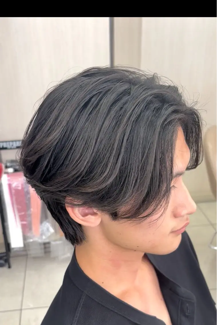 【メンズカット+ニュアンス系パーマ】ニュアンス毛流れ/フェザーの写真