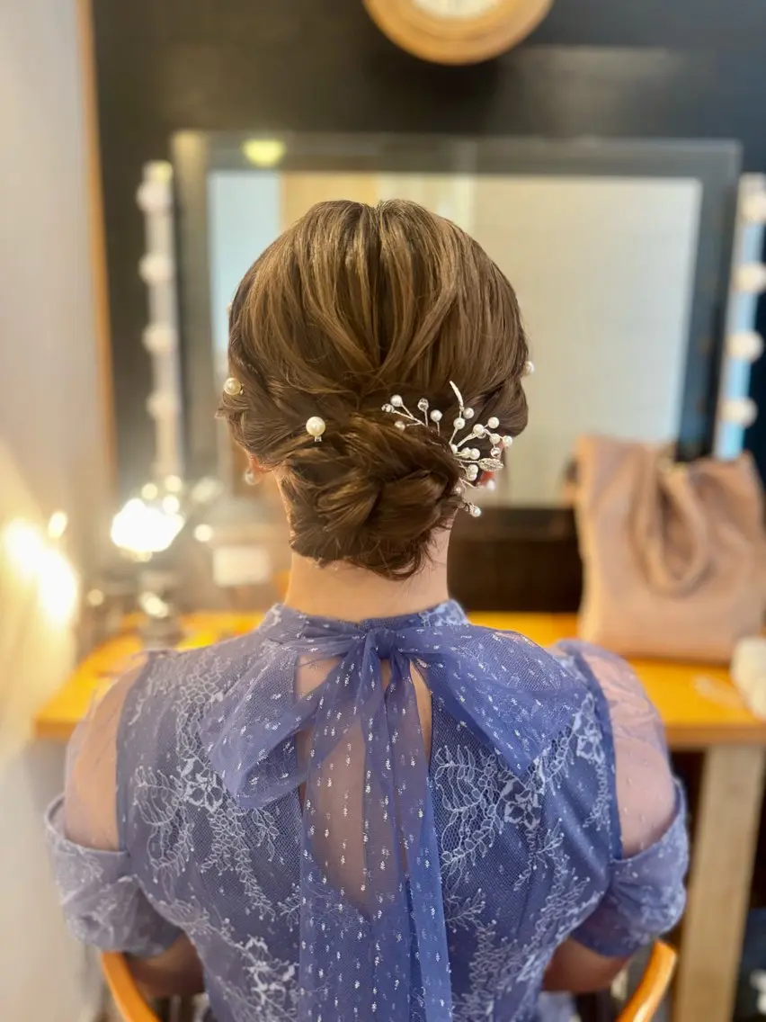 ロング ヘアセット 札幌円山ヘアメイク/ バーガスのヘアスタイル